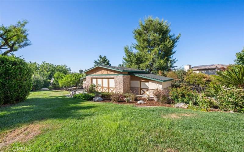 Barn with Tack & Feed Rooms, Used as a workshop. Potential ADU