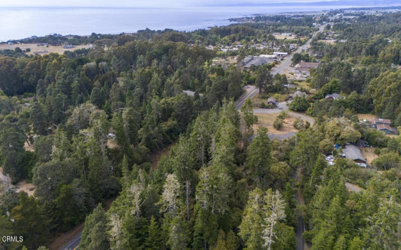 North towards Fort Bragg