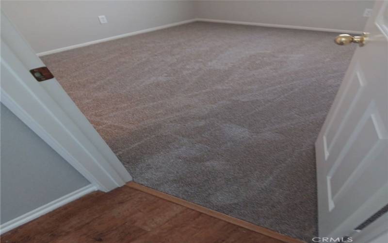 Laminate Hall - New Carpet in Bedroom