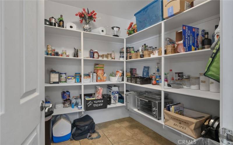 generous walk-in pantry