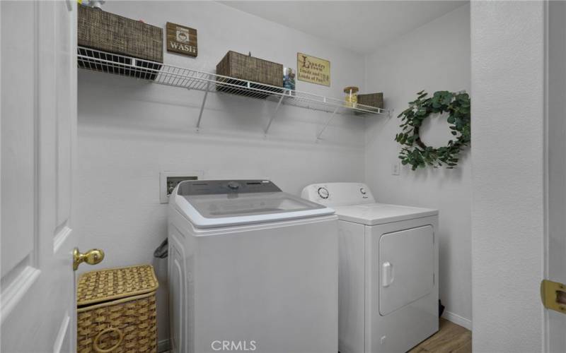 dedicated laundry room upstairs