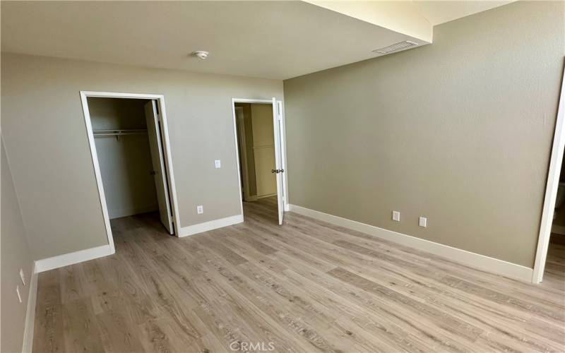 Main Bedroom and Walk in closet