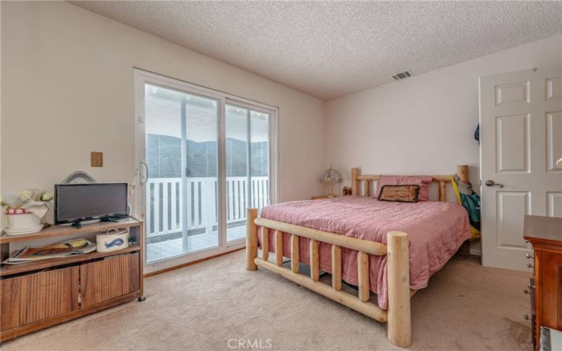 Upstairs Bedroom with balcony