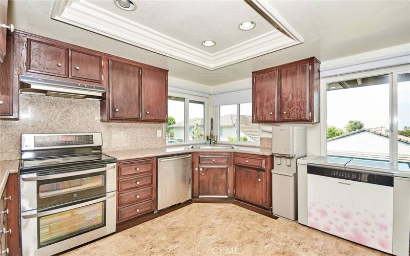 Open Kitchen to dining area.