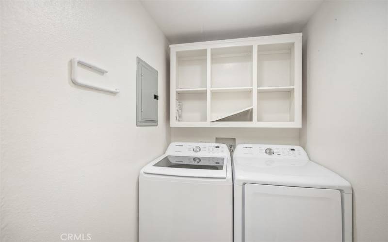 Second level laundry closet