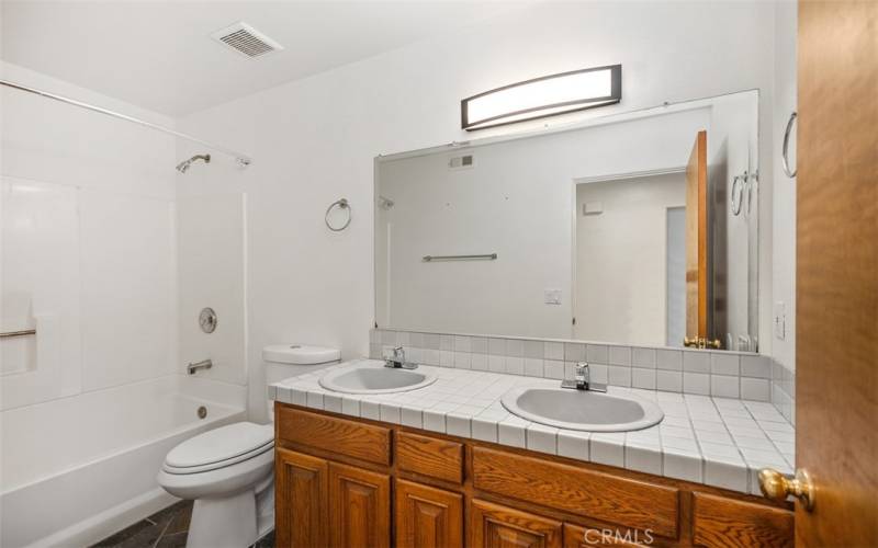 Second level guest bathroom