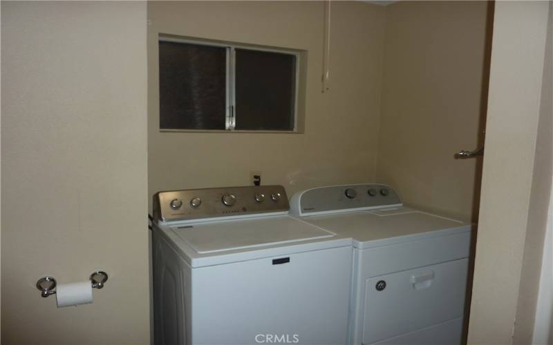 Ample space for the laundry area on the main level