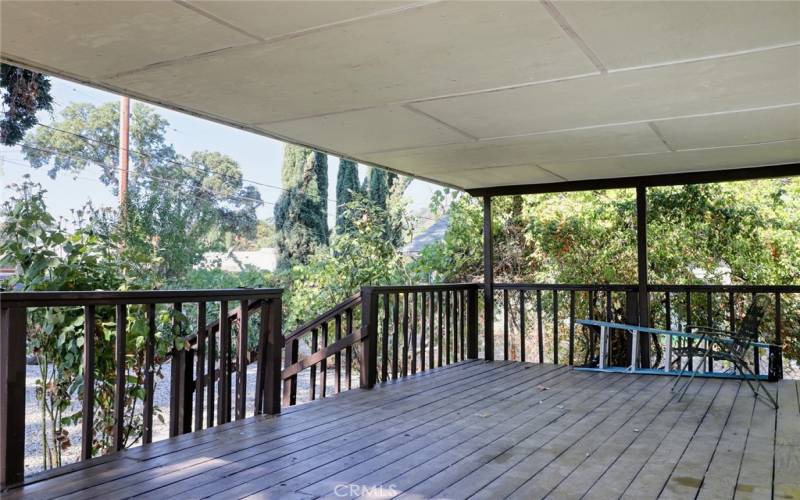 Large covered porch.