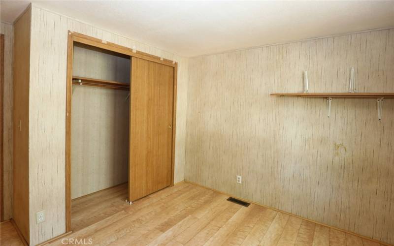 Closet in second bedroom.