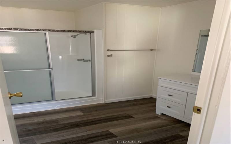 Primary Bathroom, walk in shower