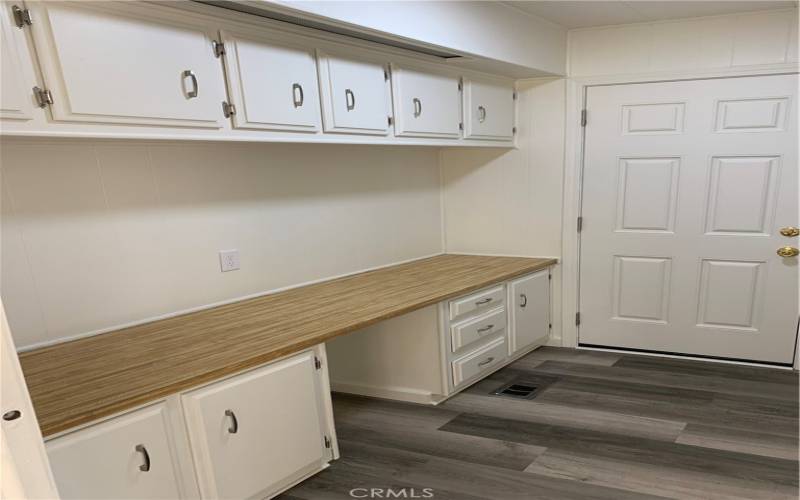 Laundry Room Cabinets, Back Door