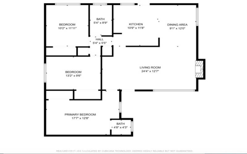 Back House Estimated Sq Ft 1129