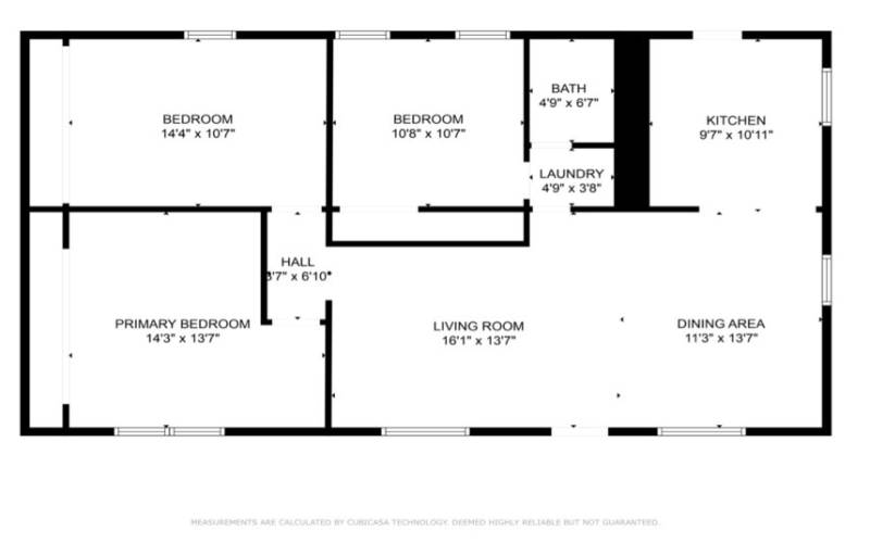 Front House Estimated sq ft 1151