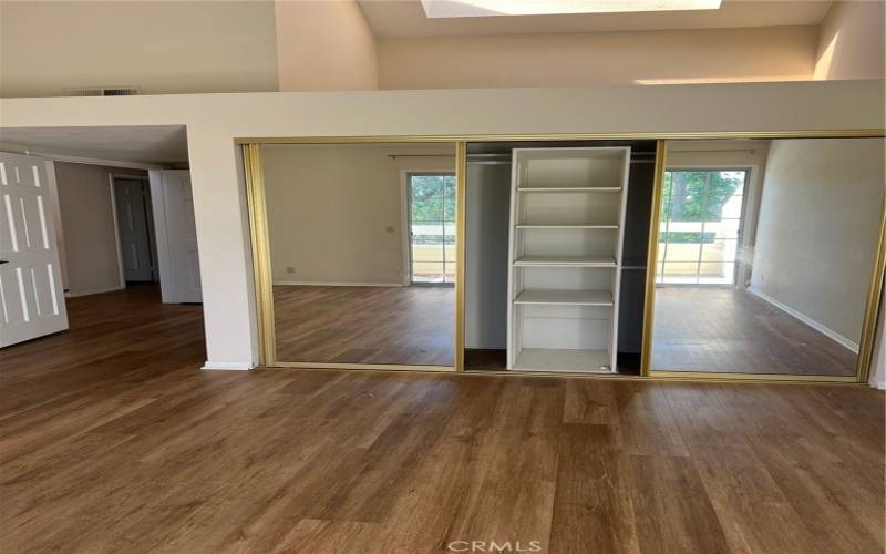 big closet in master bedroom