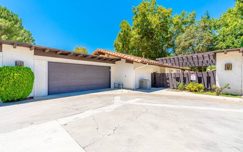 Over-sized 2 car garage