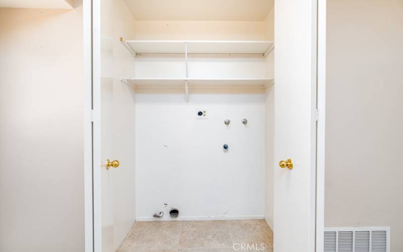 Washer and Dryer area off kitchen