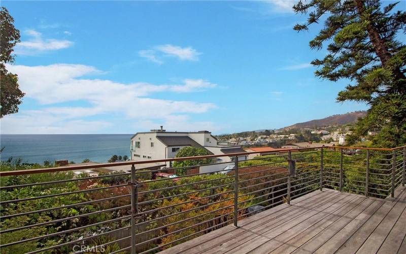 Expansive views from front deck off kitchen/family room