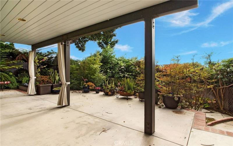 Outdoor view patio off of downstairs bedroom