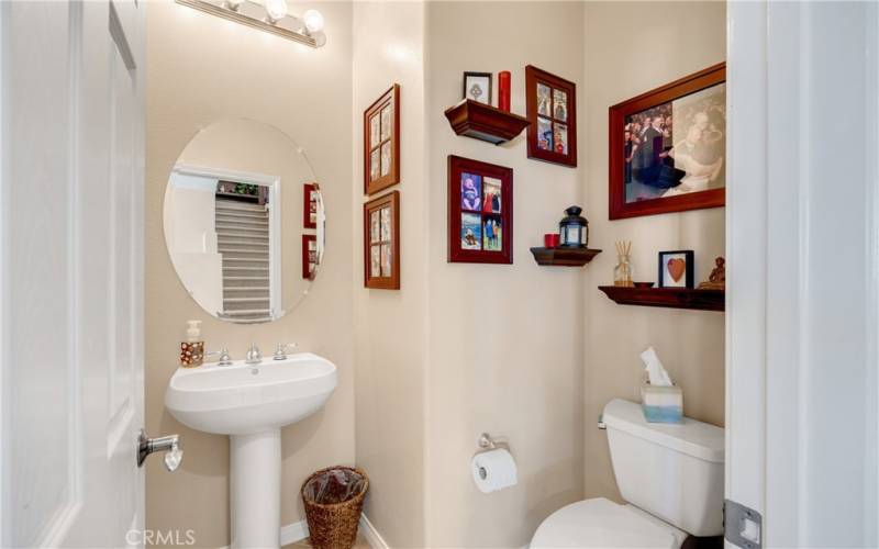 downstairs powder room