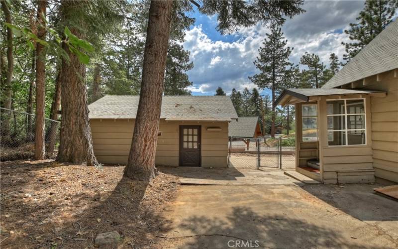 Walk in door to Garage