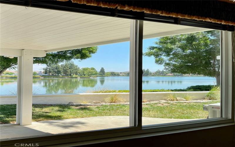 lake view from the master bedroom
