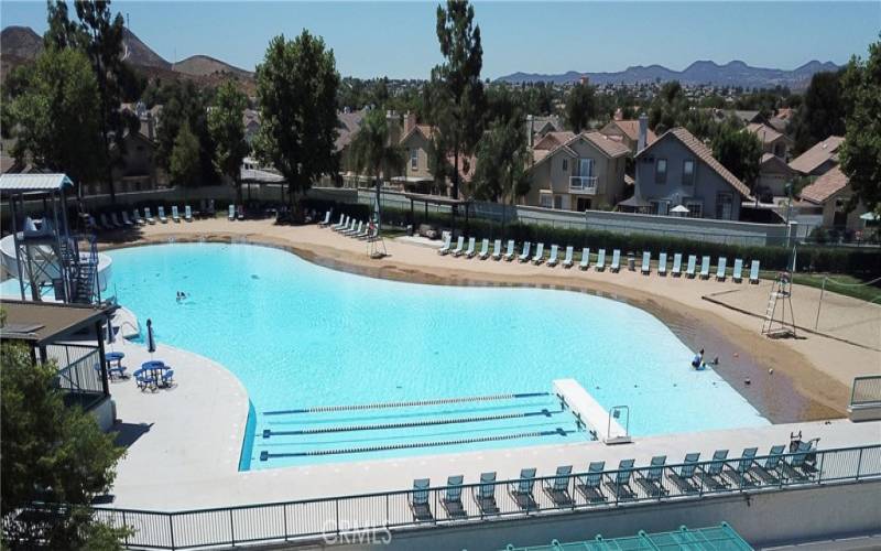 Menifee Lakes community beach pool