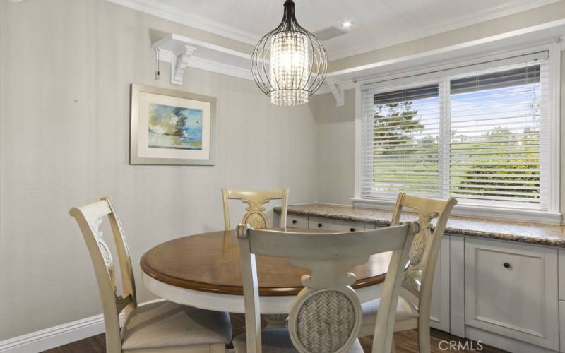 Gorgeous dining room with built ins