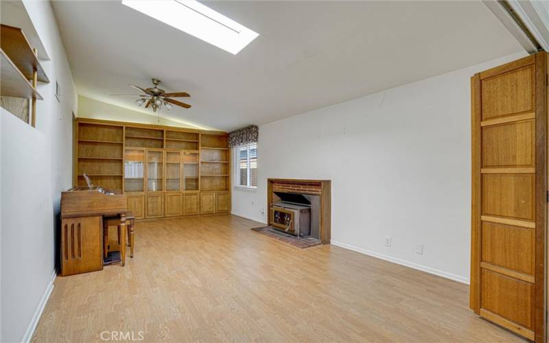 Built-in cabinet in the Living Room.