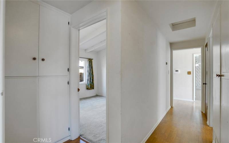 Linen Storage in the Hallway.