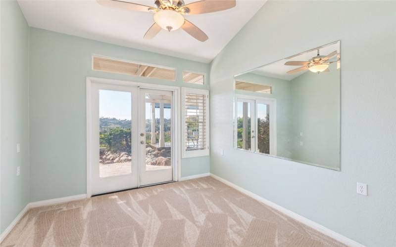 Big Primary Bedroom To The Patio Doors w/ Beautiful Views.