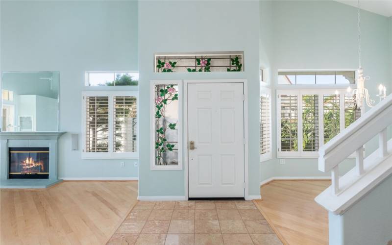 Front Entryway w/ Formal Dining To The Right & Living Room To The Left.