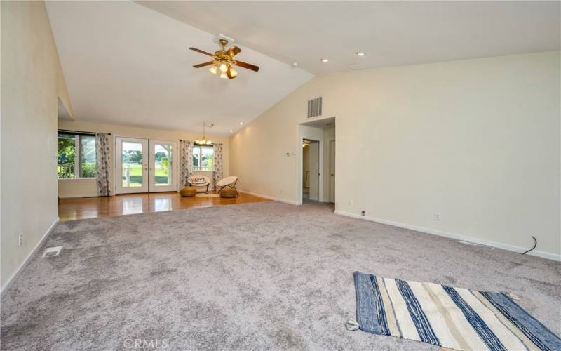 Living area looking toward dining area