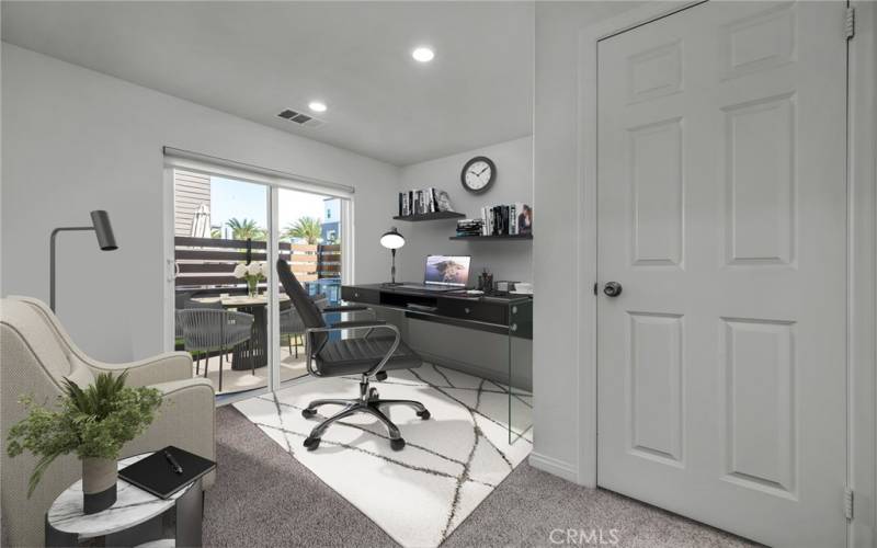 First Level Bedroom or Office