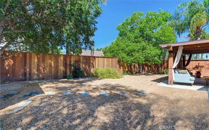 Low Maintenance Backyard with Shade