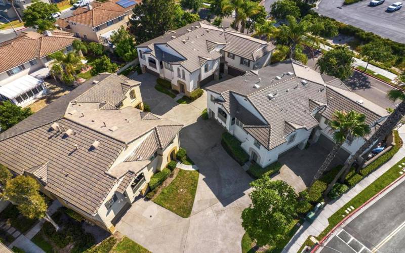 Aerial view of the property