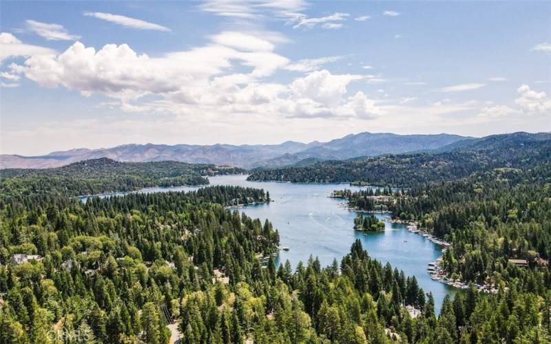 Aerial of Lake Arrowhead