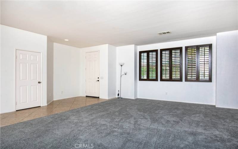 Living Room and Front Door