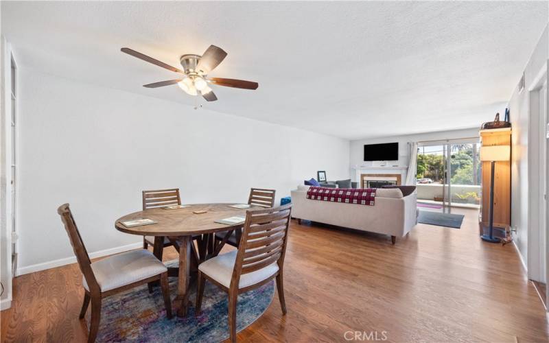 Dining Room and Living Room View