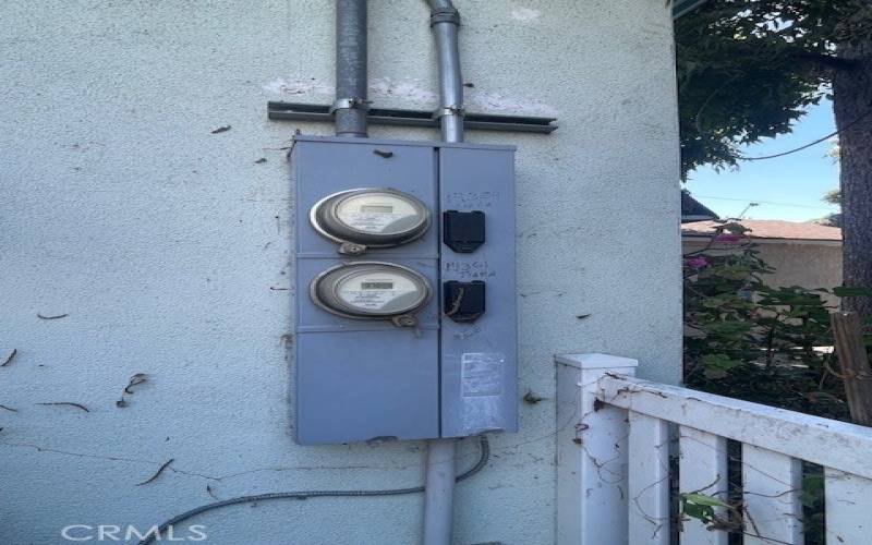 Two electric meters