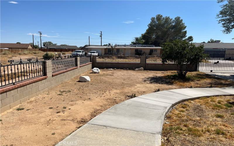 front yard form house view