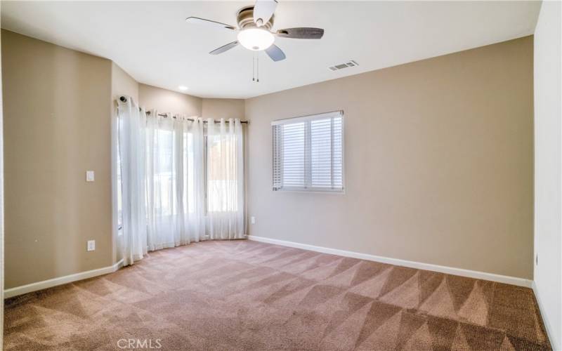 Downstairs bedroom with great natural light