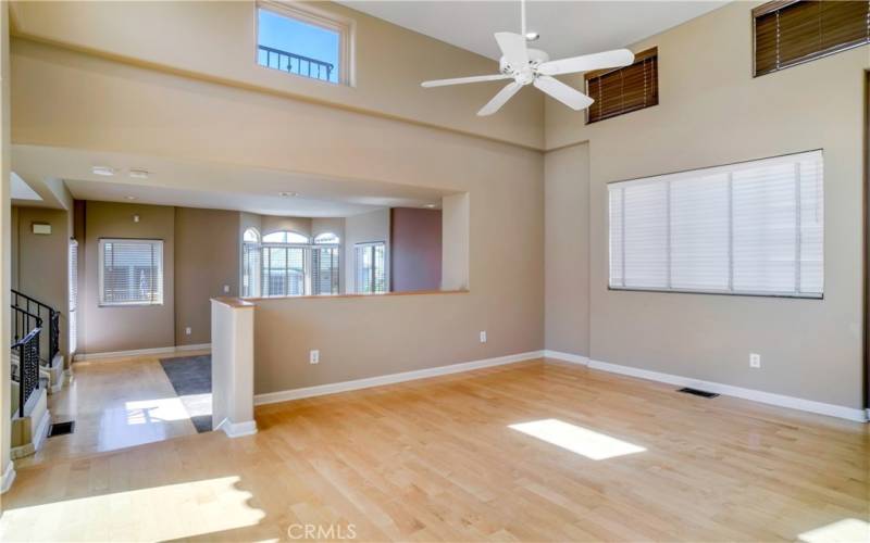 Spacious dining room directly off of the ktichen offers so much space that it could be utilized for a number of purposes to fit your lifestyle
