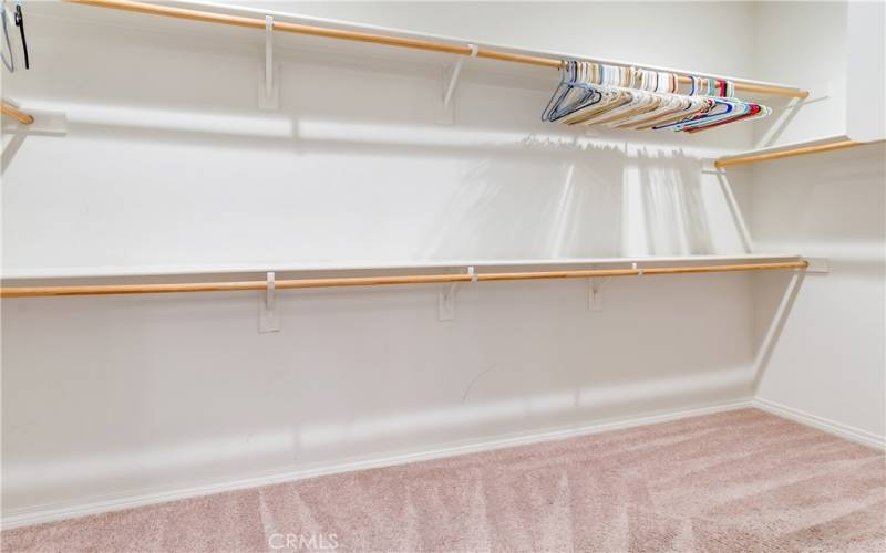 Primary walk-in closet