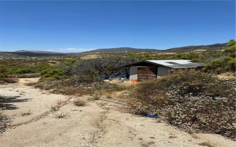 Storage building.