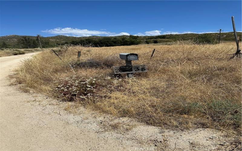 Mail box on Reed Valley Road next to Runsin Road.