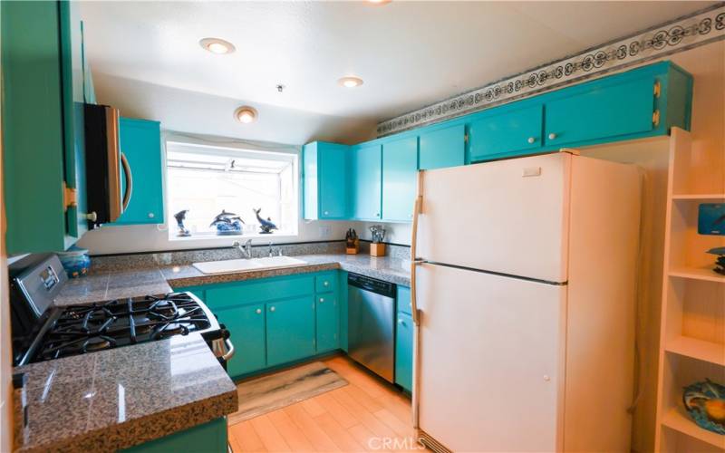 Kitchen with a Breakfast area for a table