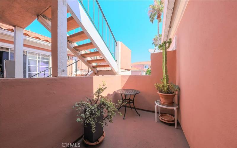 Front Balcony over looking courtyard