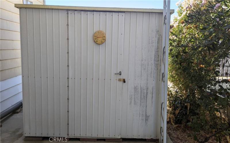 Good Size Shed in Carport area