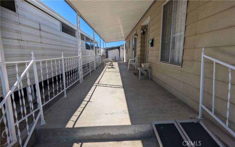 View of Patio from front of home