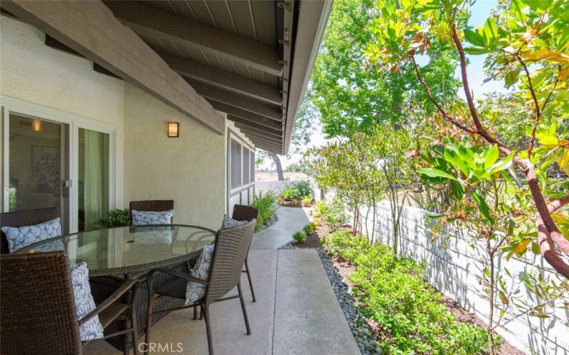 Patio off kitchen